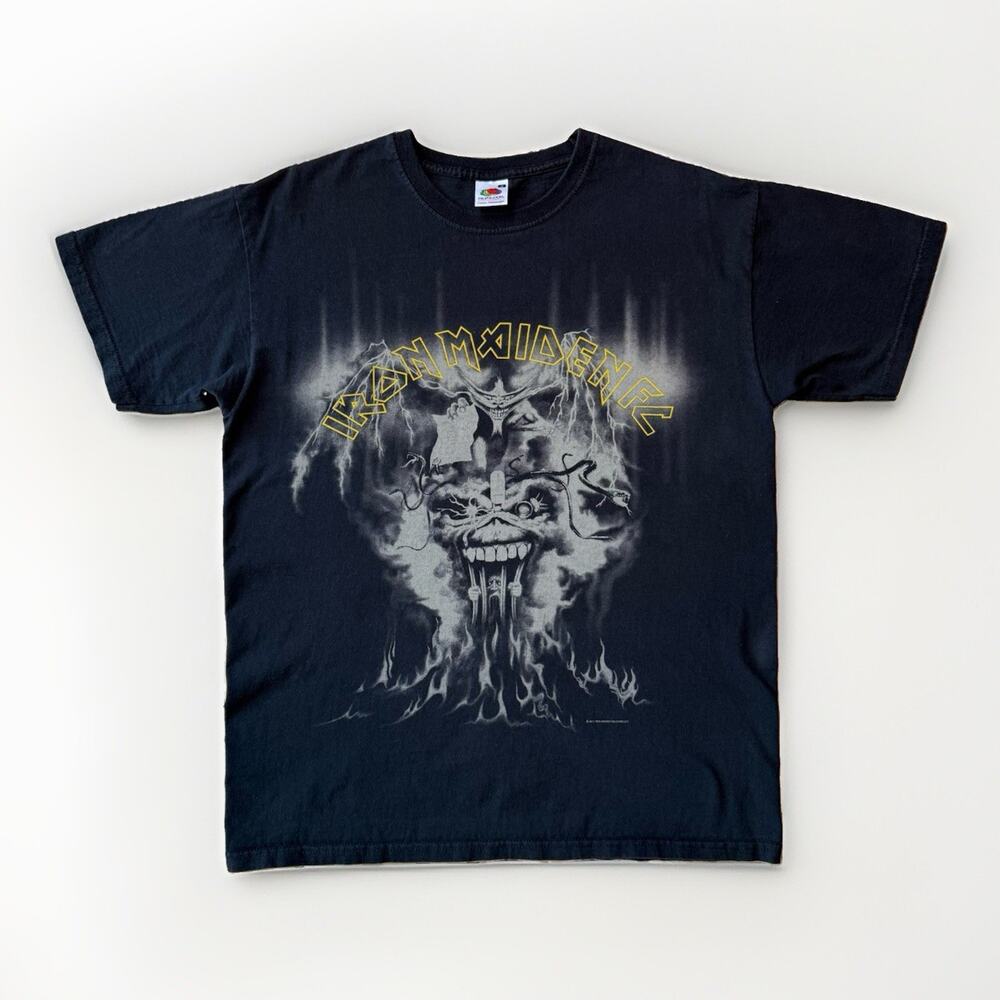 Iron Maiden Shirt Medium Black 2012 Rock Music Metal Skull Fan Club Streetwear